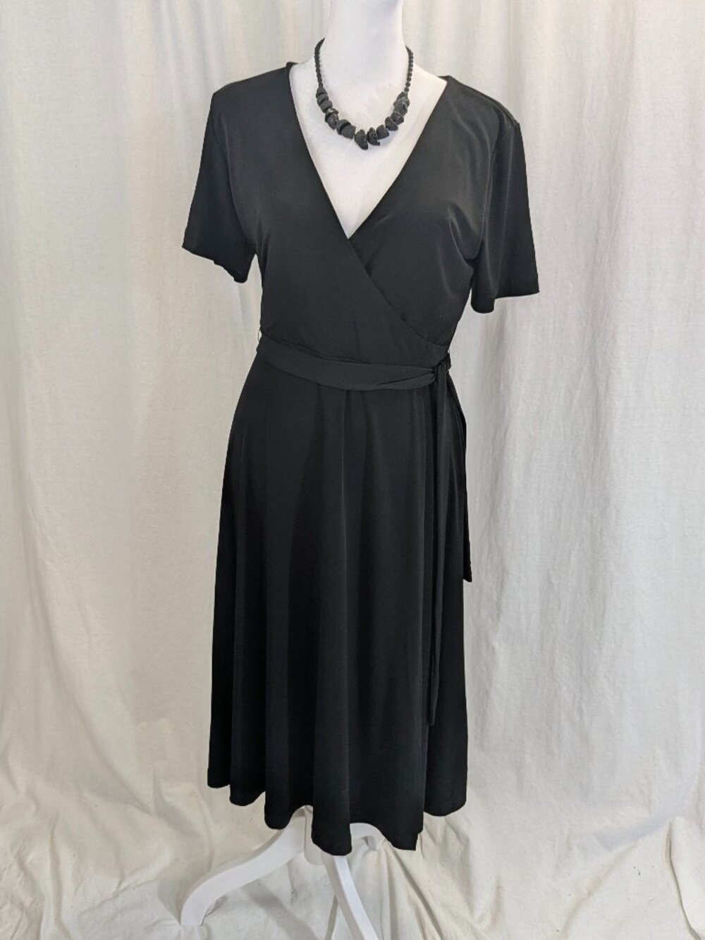 Catherine Malandrino Size Small Black Wrap Dress